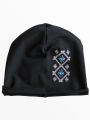 Czapka czarna z haftem włodawskim