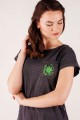 T-shirt grafitowy z haftem górnośląskim