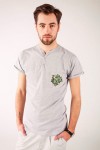 T-shirt szary haft hrubieszowski
