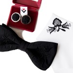 Zestaw z muchą folk: kolor czarny, haft kaszubski czarny