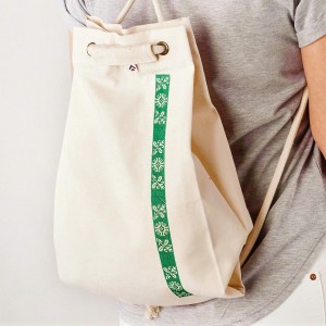 Worek na plecy haft Beskid Śląski zielony