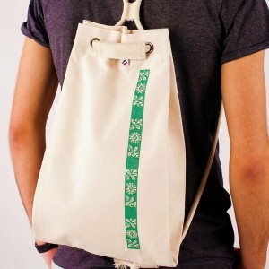 Worek na plecy haft Beskid Śląski zielony 