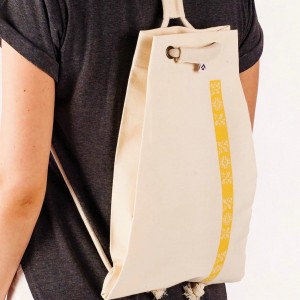 Worek na plecy haft Beskid Śląski żółty