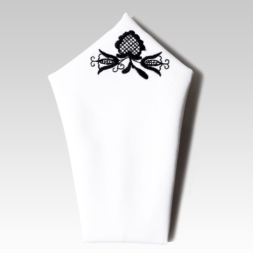 Poszetka z haftem kaszubskim