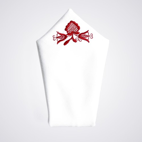 Poszetka z haftem kaszubskim