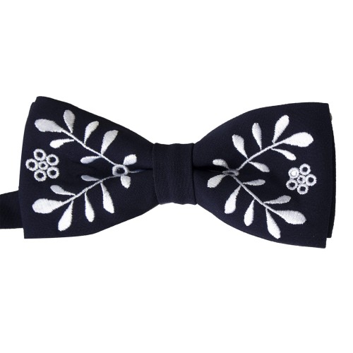 Mucha granatowa z haftem krakowskim