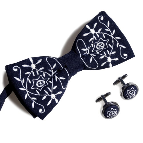 Zestaw z muchą folk, haft wielkopolski