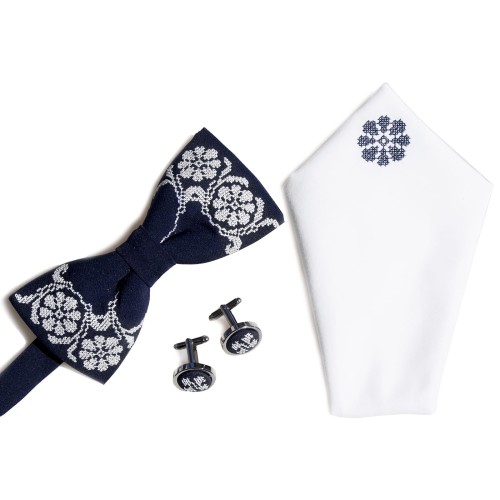 Zestaw z muchą folk, haft warmiński