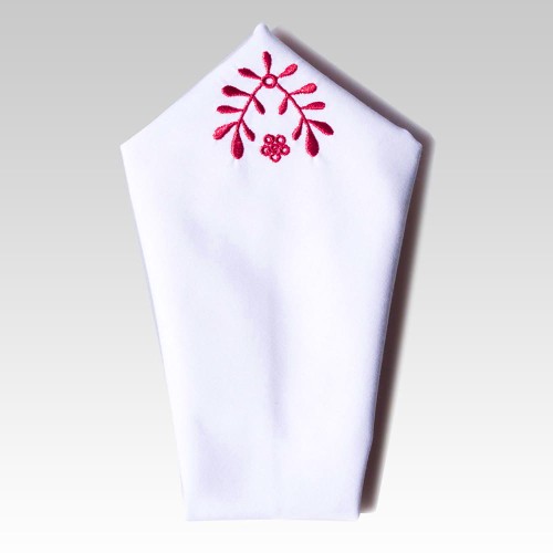 Poszetka z haftem krakowskim