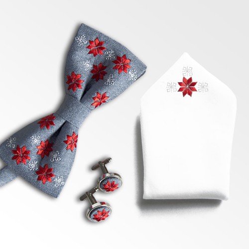 Zestaw z muchą folk, haft podlaski