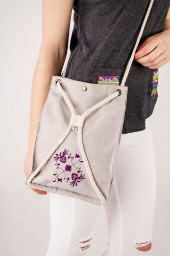 Torebka z haftem kaszubskim