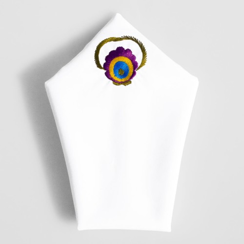 Poszetka folk z haftem góralskim