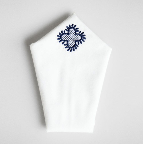 Poszetka folk z haftem nowosądeckim