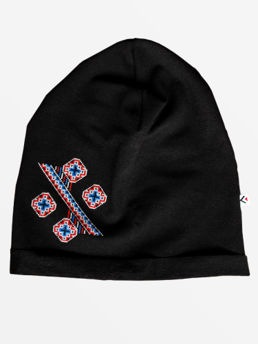 Czapka folk z haftem hrubieszowskim