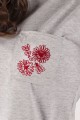 T-shirt szary z haftem wilanowskim