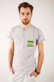 T-shirt szary z haftem lubelskim