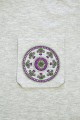T-shirt szary z haftem kurpiowskim