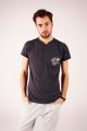 T-shirt grafitowy z haftem wilanowskim