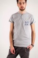 T-shirt szary z haftem opoczyńskim