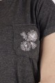 T-shirt grafitowy z haftem wilanowskim