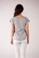 T-shirt szary z haftem krakowskim