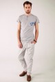 T-shirt szary z haftem wilanowskim