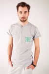 T-shirt szary haft krakowski (wschód)