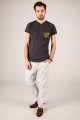 T-shirt grafitowy z haftem wilanowskim