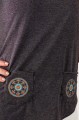 T-shirt grafitowy z haftem kurpiowskim