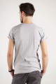 T-shirt szary z haftem warmińskim