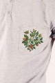 T-shirt szary z haftem hrubieszowskim