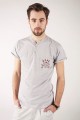 T-shirt szary z haftem bamberskim