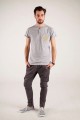 T-shirt szary z haftem krakowskim