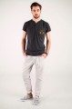 T-shirt grafitowy z haftem mazowieckim
