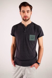 T-shirt grafitowy haft kielecki