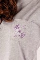 T-shirt szary z haftem kaszubskim