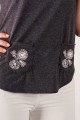 T-shirt grafitowy z haftem wilanowskim