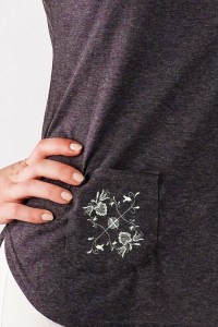T-shirt grafitowy haft kaszubski - double