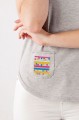 T-shirt szary z haftem lubelskim