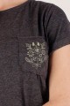 T-shirt grafitowy z haftem bamberskim