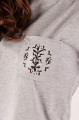 T-shirt szary z haftem krakowskim