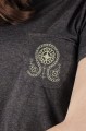 T-shirt grafitowy z haftem wielkopolskim