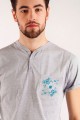 T-shirt szary z haftem kaszubskim