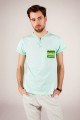 T-shirt miętowy z haftem lubelskim