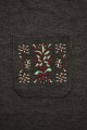 T-shirt grafitowy z haftem krakowskim