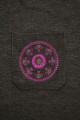 T-shirt grafitowy z haftem kurpiowskim