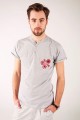 T-shirt szary z haftem wilanowskim