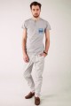 T-shirt szary z haftem lubelskim