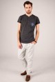 T-shirt grafitowy z haftem góralskim