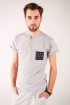 T-shirt szary haft rzeszowski